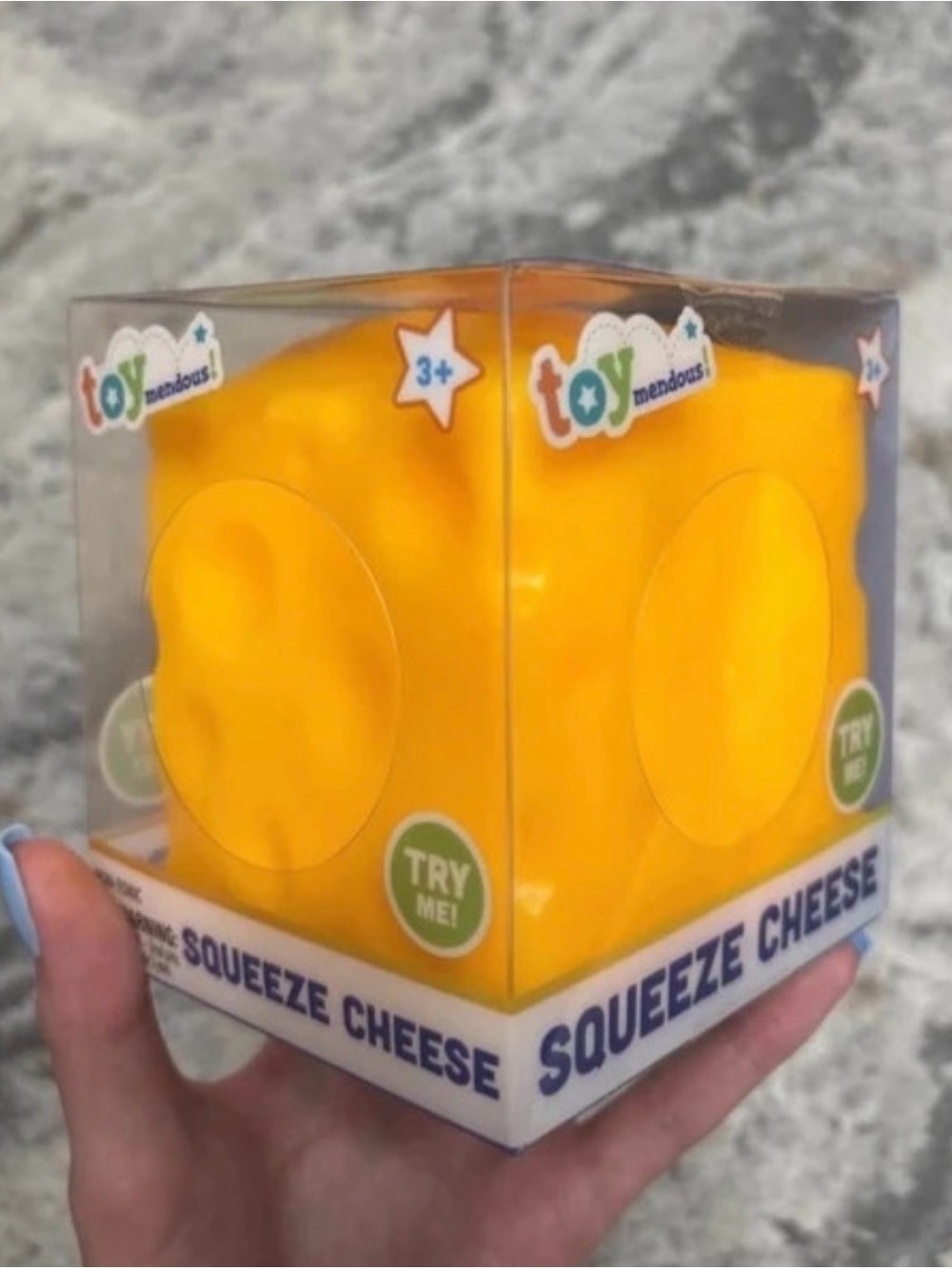 squeeze cheese squishy toy